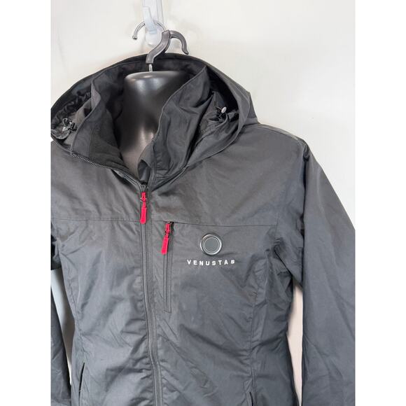 Venustas Heated Jacket Black Womens Medium Fleece Lined Windbreaker No Battery - Picture 9 of 13